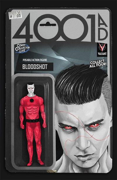 Cover for 4001 A.D. (Valiant Entertainment, 2016 series) #3 [Comic Collector Live Action Figure Variant]