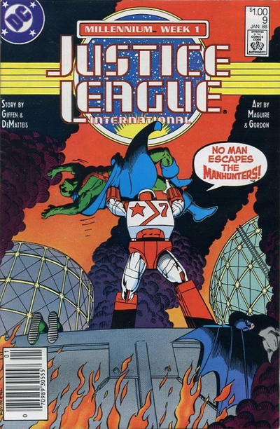 Cover for Justice League International (DC, 1987 series) #9 [Canadian]