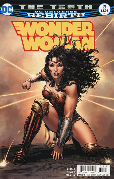 Cover for Wonder Woman (DC, 2016 series) #21 [Liam Sharp Cover]