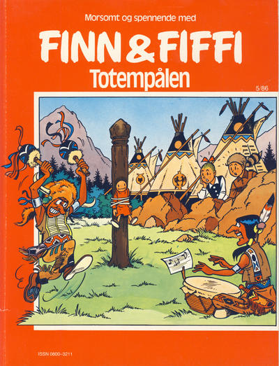 Cover for Finn & Fiffi (Skandinavisk Presse, 1983 series) #5/1986 - Totempålen