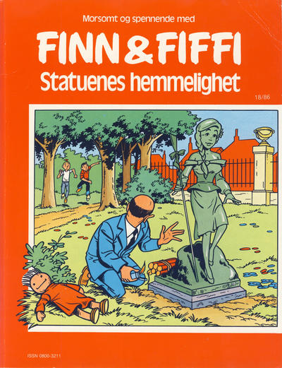 Cover for Finn & Fiffi (Skandinavisk Presse, 1983 series) #18/1986 - Statuenes hemmelighet