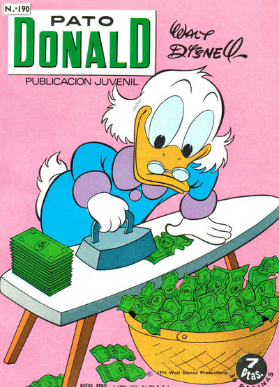 Cover for Pato Donald (Ediciones Recreativas S. A., 1966 series) #190