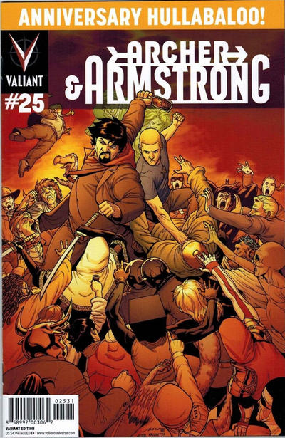 Cover for Archer and Armstrong (Valiant Entertainment, 2012 series) #25 [Cover C - Pere Pérez]