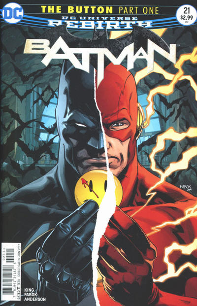 Cover for Batman (DC, 2016 series) #21 [Jason Fabok Nonlenticular Cover]