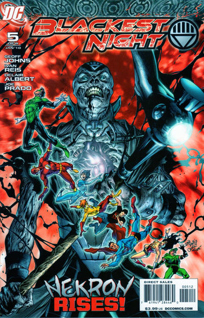 Cover for Blackest Night (DC, 2009 series) #5 [Second Printing]