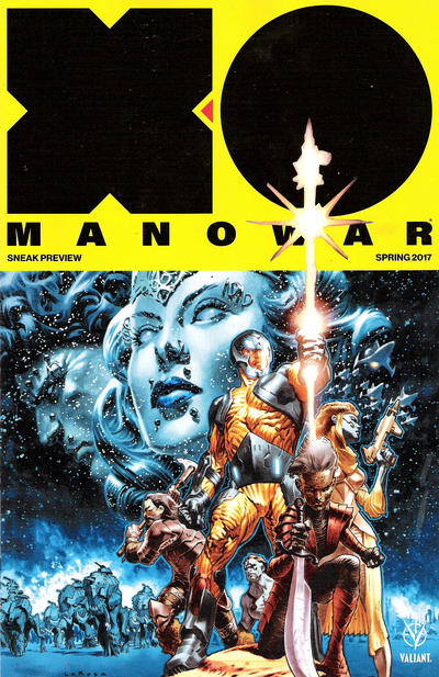 Cover for X-O Manowar (2017) Spring Preview (Valiant Entertainment, 2017 series) 
