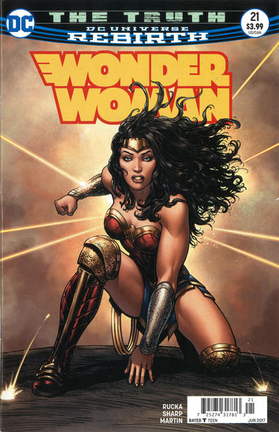 Cover for Wonder Woman (DC, 2016 series) #21 [Newsstand]