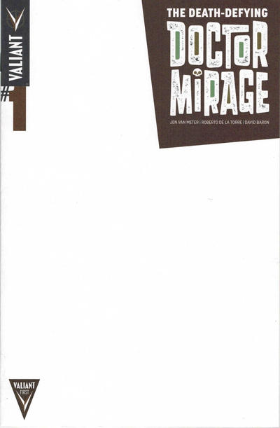 Cover for The Death-Defying Doctor Mirage (Valiant Entertainment, 2014 series) #1 [Blank Sketch]