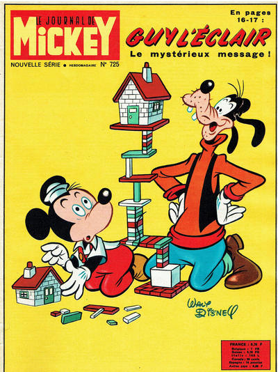 Cover for Le Journal de Mickey (Hachette, 1952 series) #725