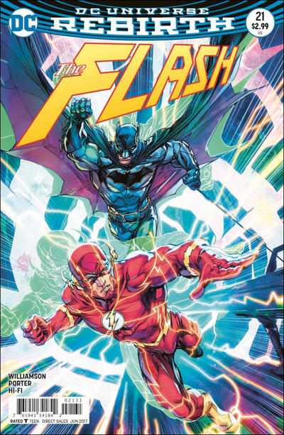 Cover for The Flash (DC, 2016 series) #21 [Howard Porter Variant Cover]