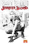 Cover for Jennifer Blood: First Blood (Dynamite Entertainment, 2012 series) #1 [Black & White Retailer Incentive Cover]