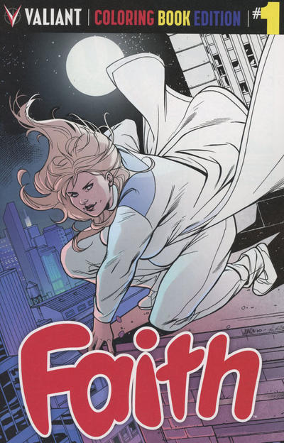 Cover for Faith (Ongoing) (Valiant Entertainment, 2016 series) #1 [Cover K - Emanuela Lupacchino Coloring Book Variant]