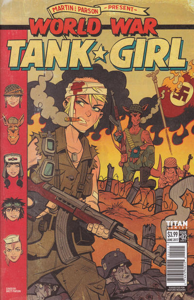 Cover for World War Tank Girl (Titan, 2017 series) #2 [Cover A]