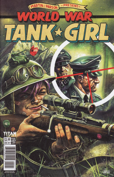 Cover for World War Tank Girl (Titan, 2017 series) #2 [Cover B - Chris Wahl]