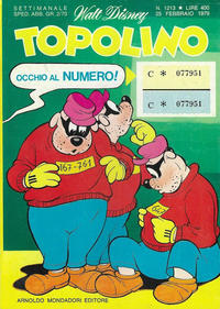 Cover Thumbnail for Topolino (Mondadori, 1949 series) #1213