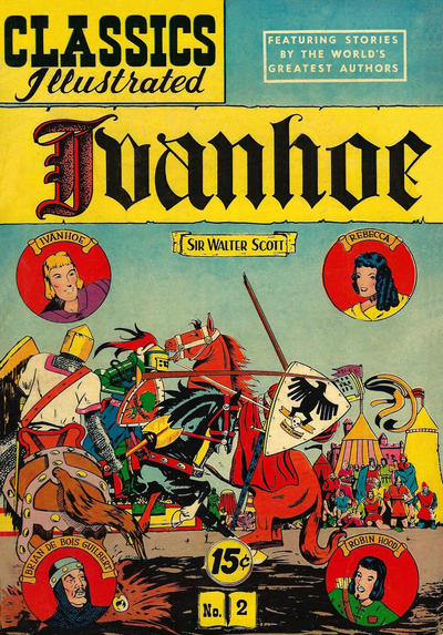 Cover for Classics Illustrated (Gilberton, 1947 series) #2 [HRN 64] - Ivanhoe