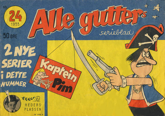Cover for Alle Gutters Serieblad (Halvorsen & Larsen, 1952 series) #24/1953