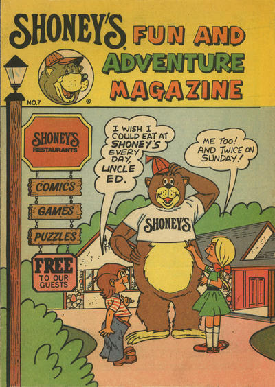 Cover for Shoney's Fun and Adventure Magazine (Paragon Products, 1983 series) #7