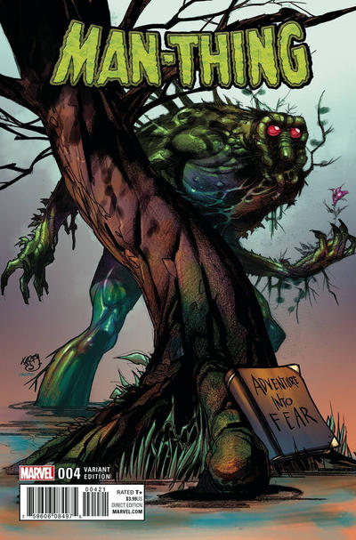 Cover for Man-Thing (Marvel, 2017 series) #4 [Incentive Pasqual Ferry Variant]