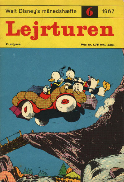 Cover for Walt Disney's månedshæfte (Egmont, 1967 series) #6/1967