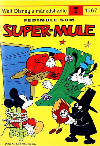 Cover for Walt Disney's månedshæfte (Egmont, 1967 series) #7/1967