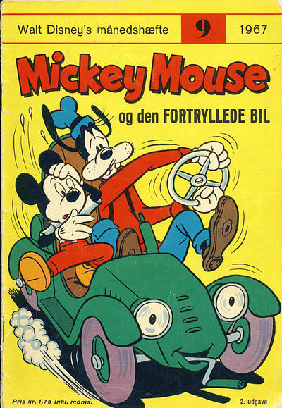 Cover for Walt Disney's månedshæfte (Egmont, 1967 series) #9/1967
