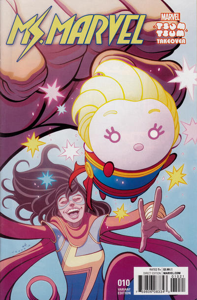 Cover for Ms. Marvel (Marvel, 2016 series) #10 [Incentive 'Marvel Tsum Tsum Takeover' Tradd Moore Variant]