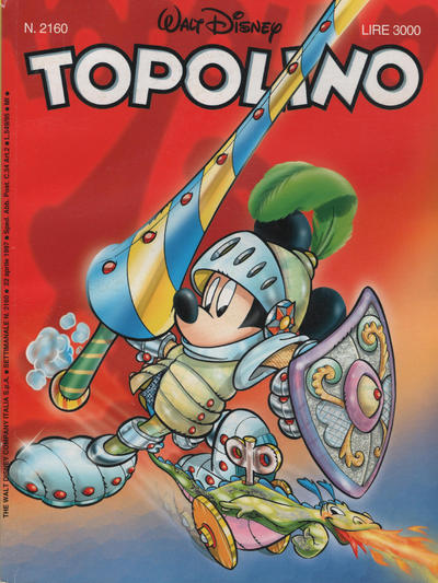 Cover for Topolino (Disney Italia, 1988 series) #2160