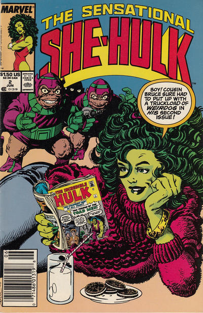 Cover for The Sensational She-Hulk (Marvel, 1989 series) #2