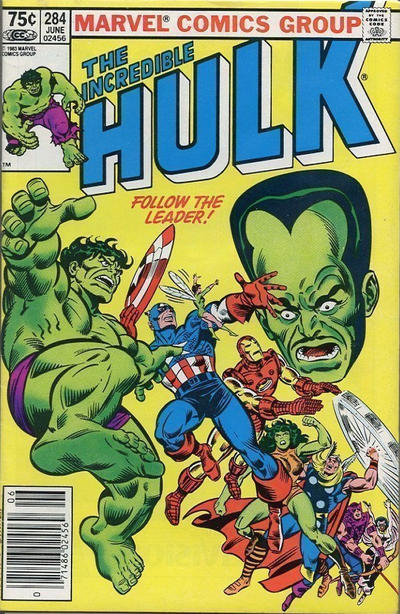 Cover for The Incredible Hulk (Marvel, 1968 series) #284 [Canadian]