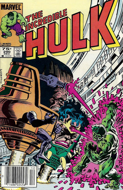 Cover for The Incredible Hulk (Marvel, 1968 series) #290 [Canadian]