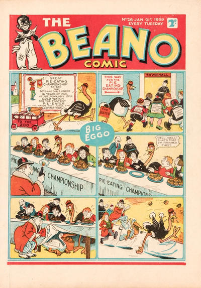 Cover for The Beano Comic (D.C. Thomson, 1938 series) #26