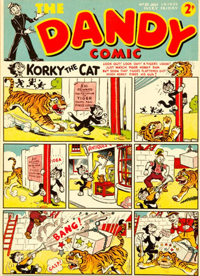 Cover for The Dandy Comic (D.C. Thomson, 1937 series) #83
