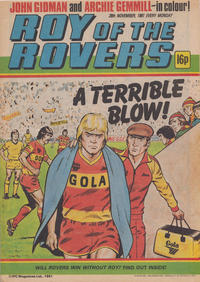 Cover Thumbnail for Roy of the Rovers (IPC, 1976 series) #28 November 1981 [263]