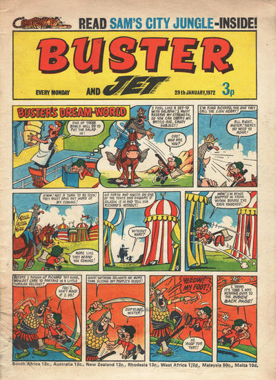 Cover for Buster (IPC, 1960 series) #29 January 1972 [597]