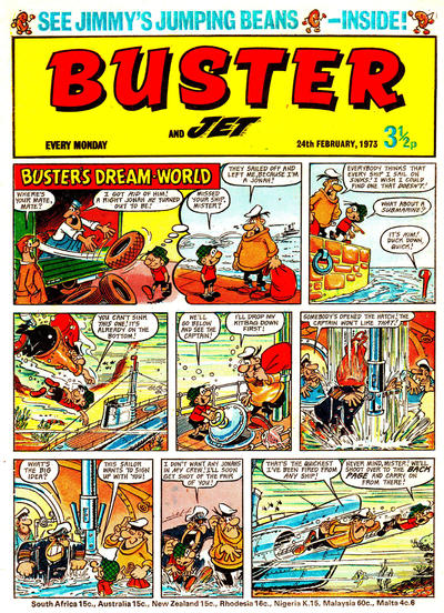 Cover for Buster (IPC, 1960 series) #24 February 1973 [653]