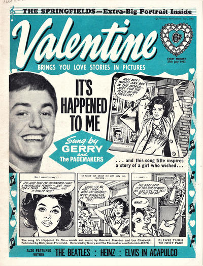 Cover for Valentine (IPC, 1957 series) #27 July 1963