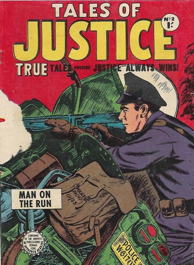 Cover for Tales of Justice (Horwitz, 1950 ? series) #2