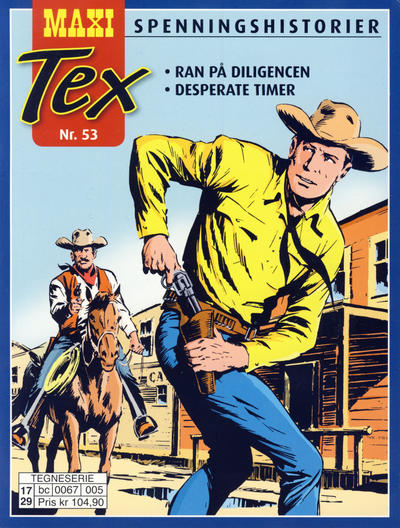 Cover for Maxi Tex (Hjemmet / Egmont, 2008 series) #53 - Ran på diligencen; Desperate timer