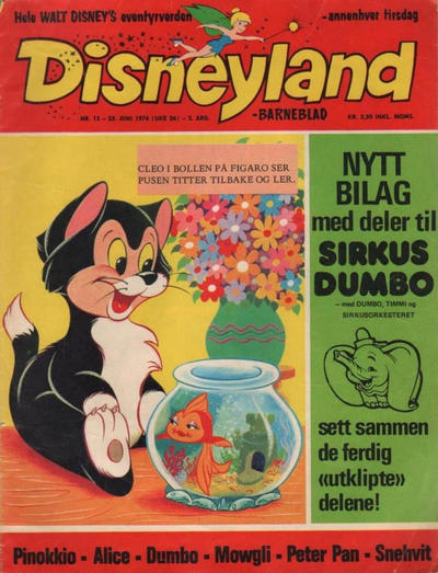 Cover for Disneyland barneblad (Hjemmet / Egmont, 1973 series) #13/1974