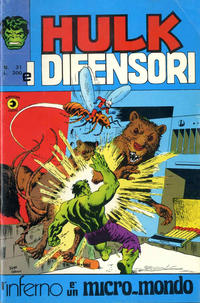 Cover for Hulk E I Difensori (Editoriale Corno, 1975 series) #31