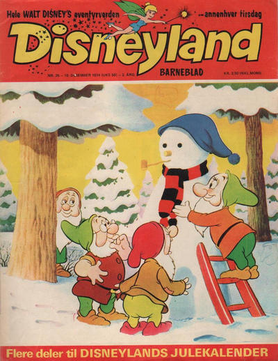 Cover for Disneyland barneblad (Hjemmet / Egmont, 1973 series) #25/1974