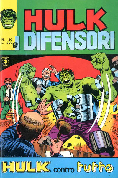 Cover for Hulk E I Difensori (Editoriale Corno, 1975 series) #30
