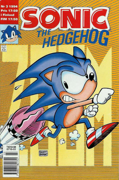 Cover for Sonic the Hedgehog (Semic, 1994 series) #3/1994