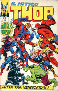Cover Thumbnail for Il Mitico Thor (Editoriale Corno, 1971 series) #70