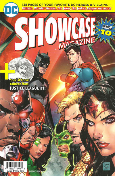 Cover for DC Showcase Magazine (DC, 2017 series) [Justice League: Rebirth Cover]