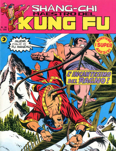 Cover for Shang-Chi Maestro del Kung Fu (Editoriale Corno, 1975 series) #36
