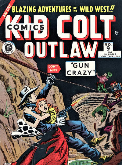 Cover for Kid Colt Outlaw (Thorpe & Porter, 1950 ? series) #9