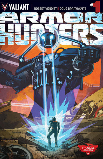 Cover for Armor Hunters (Valiant Entertainment, 2014 series) #1 [Phoenix Comicon 2014 - Tommy Lee Edwards]