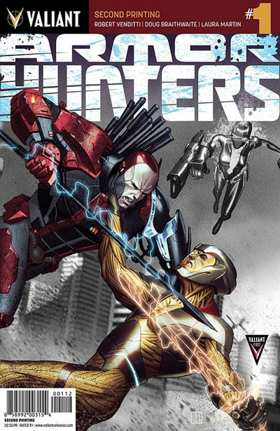 Cover for Armor Hunters (Valiant Entertainment, 2014 series) #1 [Second Printing]